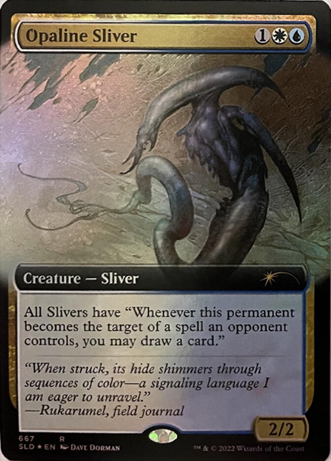 Opaline Sliver (Extended Art) [Secret Lair Drop Promos]