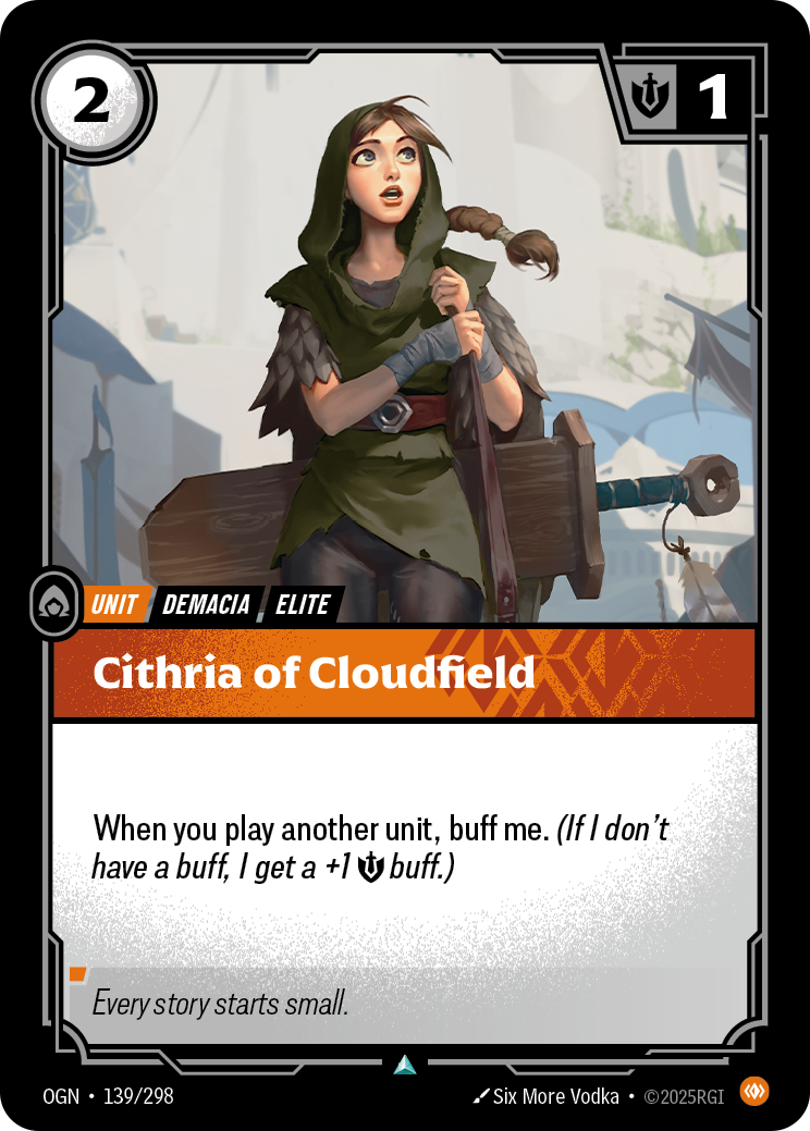 front of card Cithria of Cloudfield [Origins]