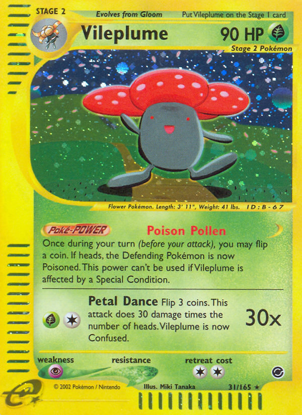 Vileplume (31/165) [Expedition: E-Card Base Set]