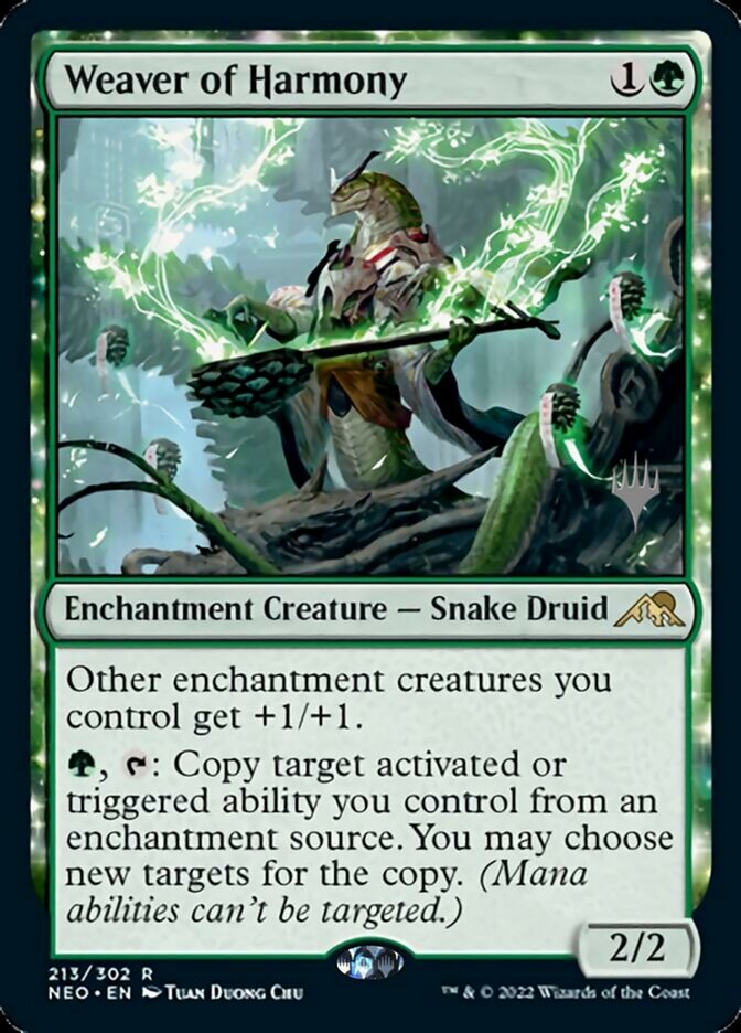 Weaver of Harmony (Promo Pack) [Kamigawa: Neon Dynasty Promo Pack]