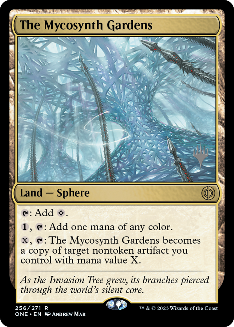 The Mycosynth Gardens (Promo Pack) [Phyrexia: All Will Be One Promo Pack]