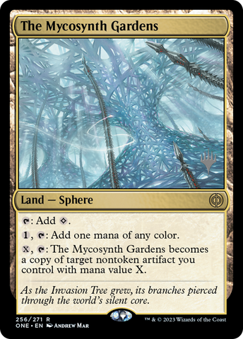 The Mycosynth Gardens (Promo Pack) [Phyrexia: All Will Be One Promo Pack]