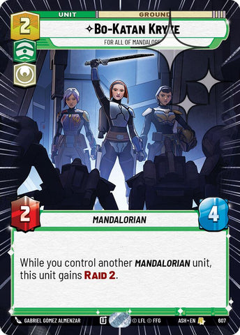 Bo-Katan Kryze - For All of Mandalore (607) (Hyperspace Foil) (607) [Ashes of the Empire]