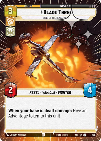 Blade Three - Bane of the Devastator (706) (Hyperspace Foil) (706) [Ashes of the Empire]