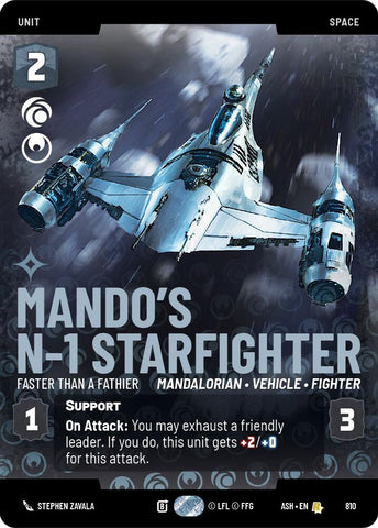 Mando's N-1 Starfighter - Faster than a Fathier (810) (Prestige) (810) [Ashes of the Empire]