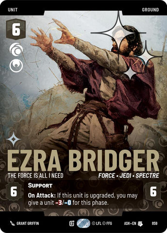 Ezra Bridger - The Force is All I Need (859) (Prestige Foil) (859) [Ashes of the Empire]