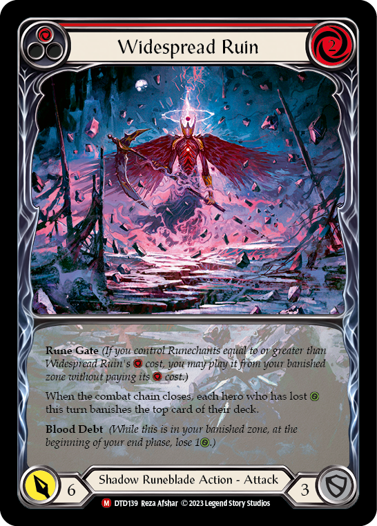 Widespread Ruin (Extended Art) [DTD139] (Dusk Till Dawn) Rainbow Foil