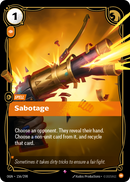 front of card Sabotage [Origins]