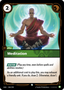 front of card Meditation [Origins]