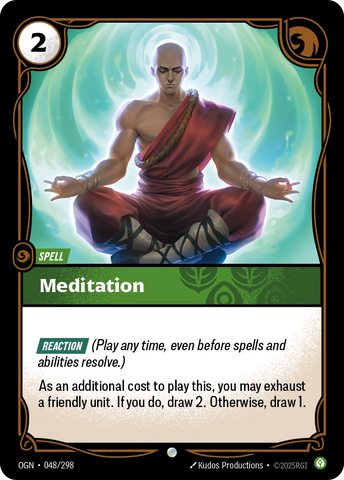 front of card Meditation [Origins] #048