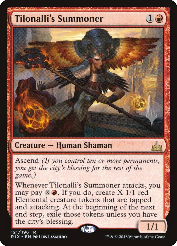 Tilonalli's Summoner (Promo Pack) [Rivals of Ixalan Promo Pack]