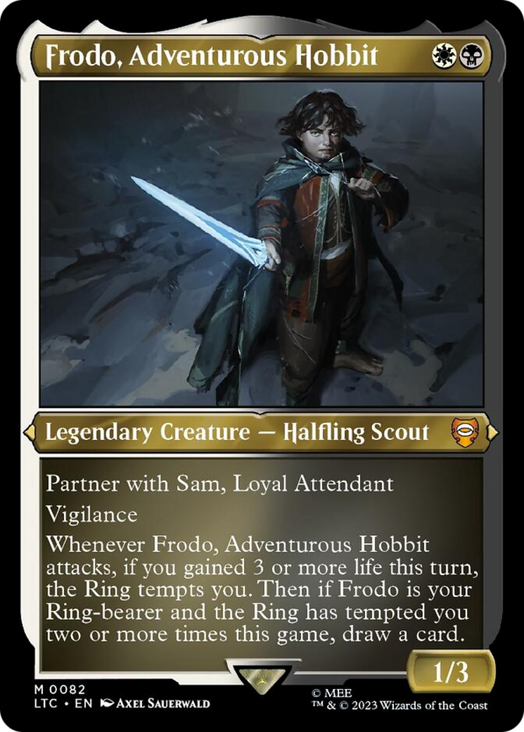 (Thick Stock Display Commander) Frodo, Adventurous Hobbit [The Lord of the Rings: Tales of Middle-Earth Commander]