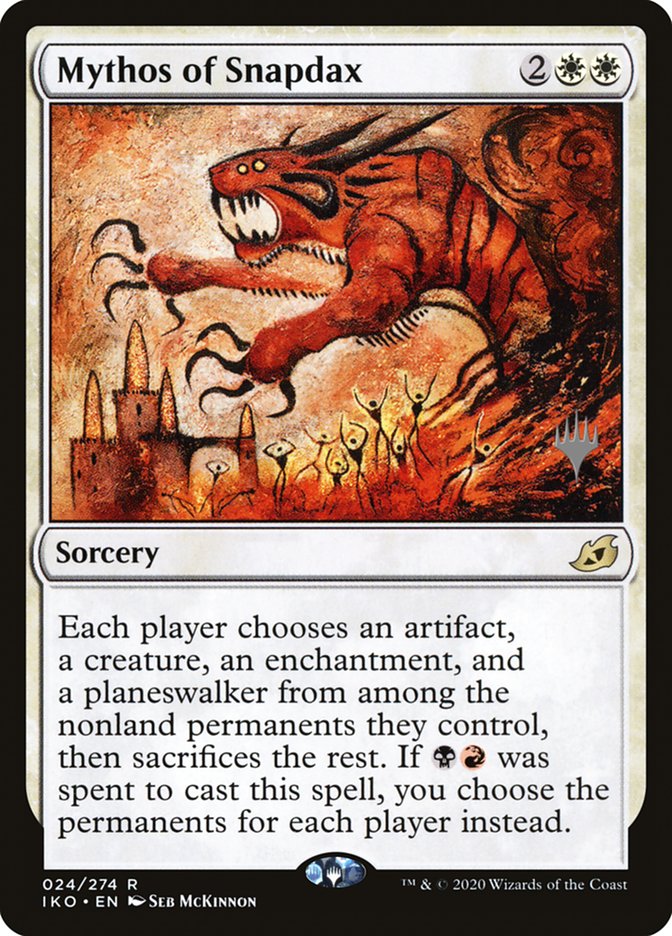 Mythos of Snapdax (Promo Pack) [Ikoria: Lair of Behemoths Promo Pack]