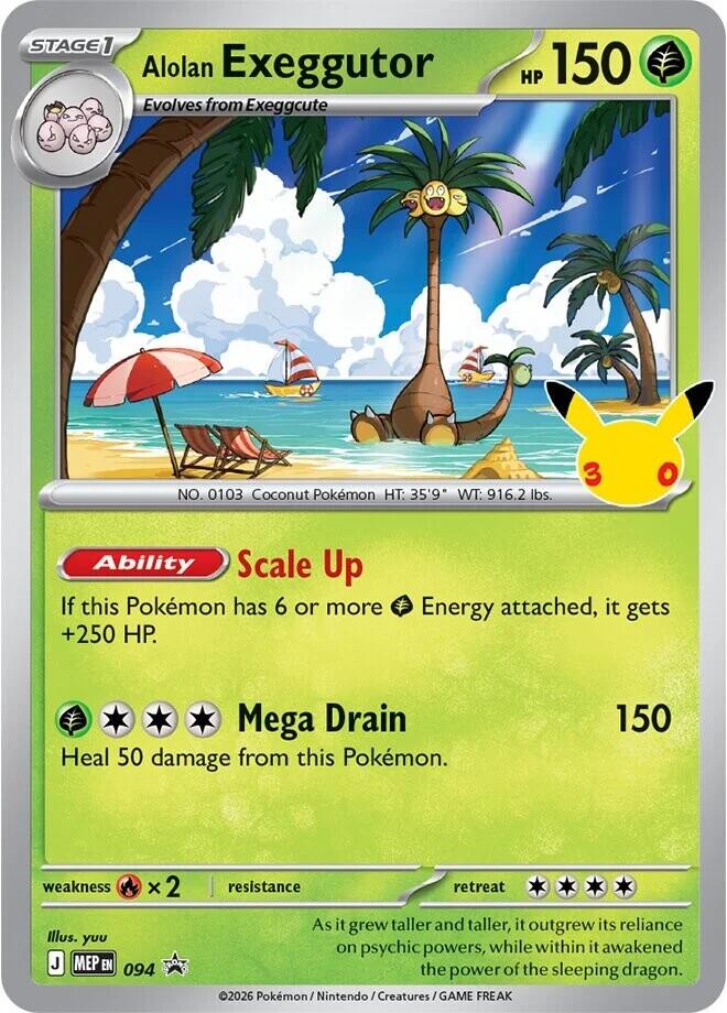 Alolan Exeggutor (094) (30th Celebration) [Mega Evolution Promo]