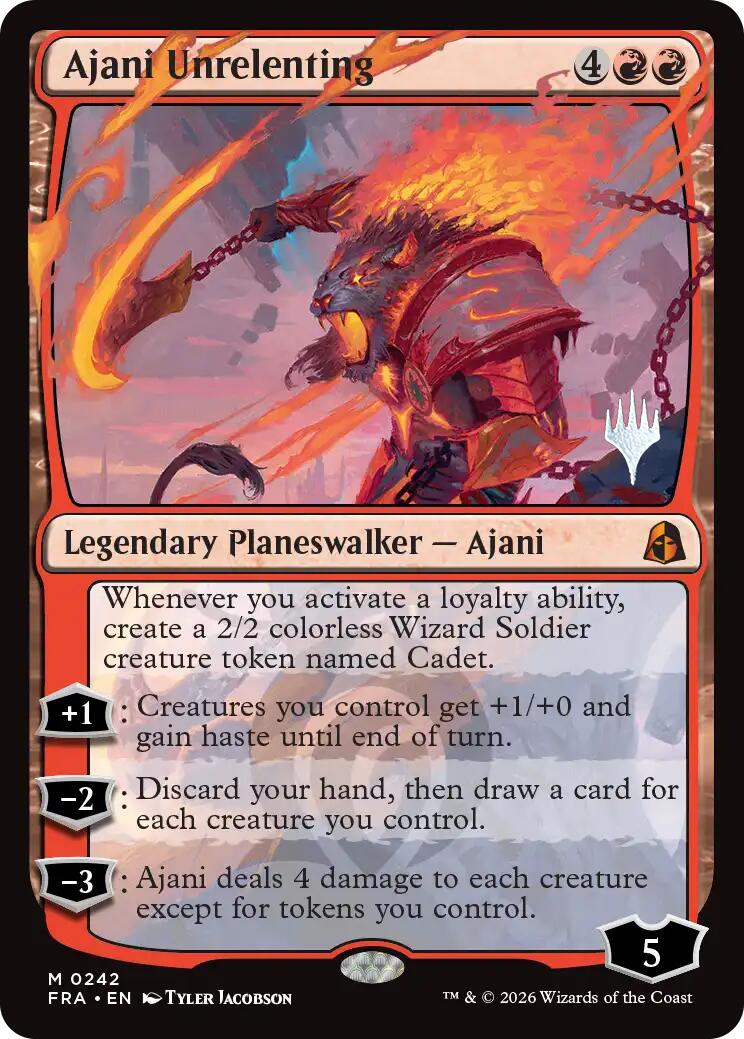 Ajani Unrelenting [Reality Fracture Promo Pack]