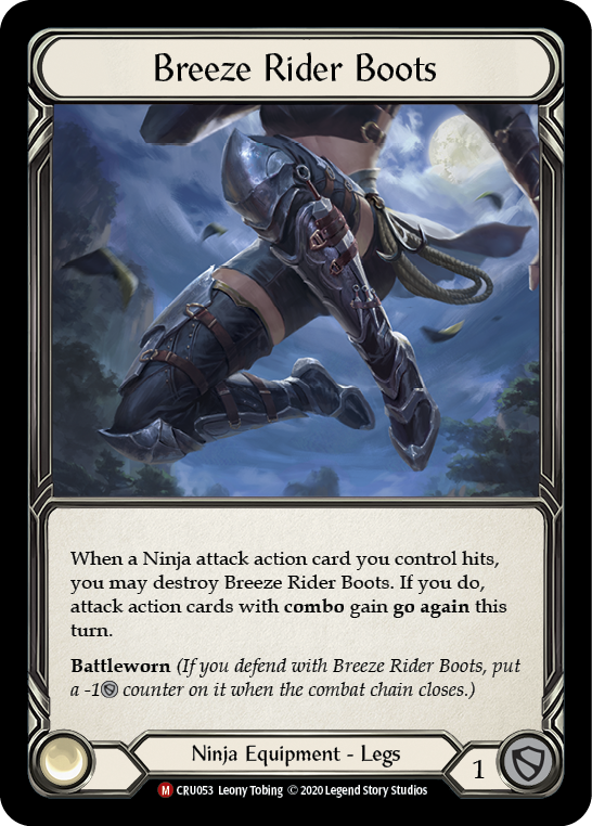 Breeze Rider Boots [CRU053] (Crucible of War) 1st Edition Normal