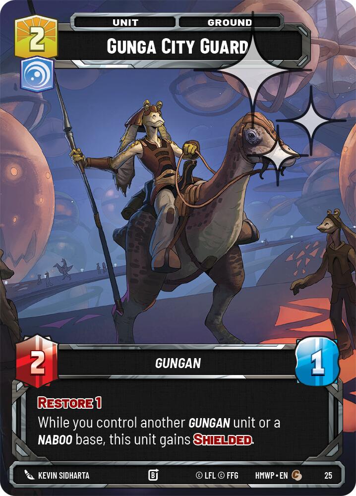 Gunga City Guard (25) (Foil) (25) [Homeworlds: Weekly Play]