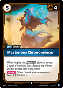 front of card Mysterious Chronomancer [Radiance] 050/167