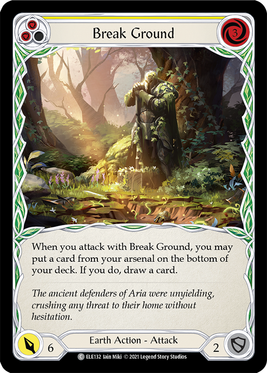 Break Ground (Yellow) [ELE132] (Tales of Aria) 1st Edition Normal