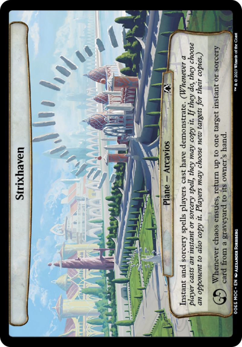 (Oversized Plane) Strixhaven [March of the Machine Commander Planes]