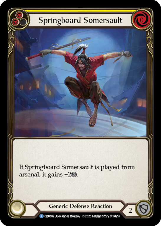 Springboard Somersault [CRU187] (Crucible of War) 1st Edition Rainbow Foil