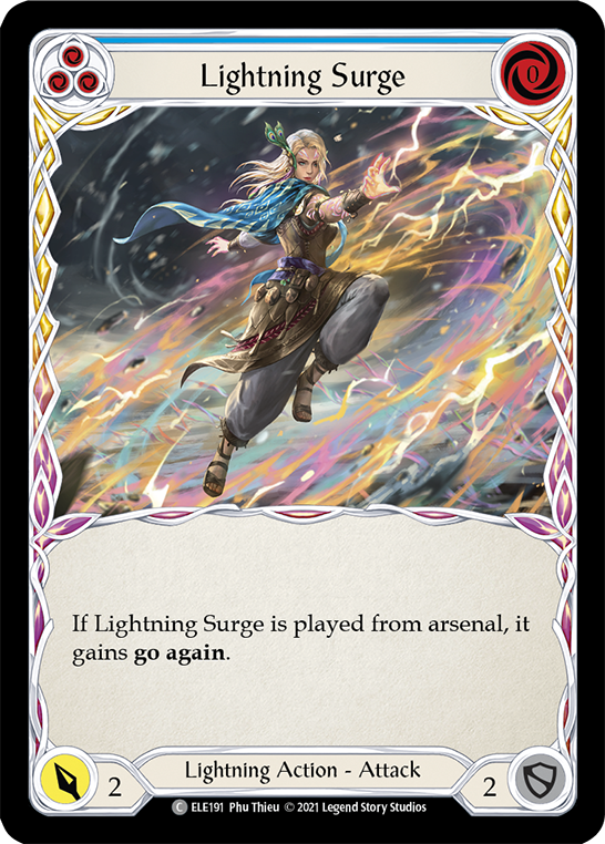 Lightning Surge (Blue) [ELE191] (Tales of Aria) 1st Edition Normal