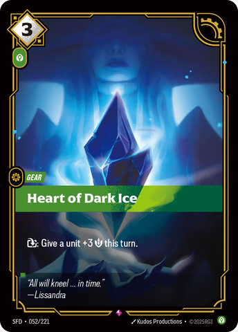 front of card Heart of Dark Ice [Spiritforged] 052/221