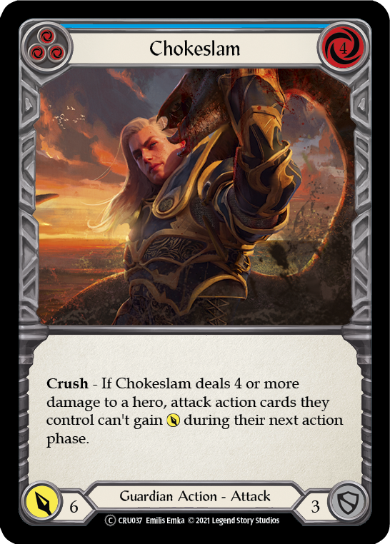 Chokeslam (Blue) [U-CRU037] (Crucible of War Unlimited) Unlimited Normal