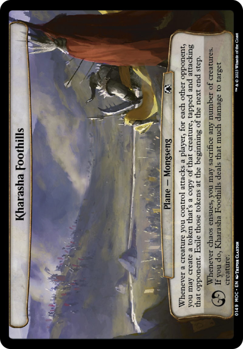 (Oversized Plane) Kharasha Foothills [March of the Machine Commander Planes]