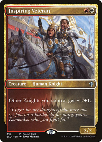 Inspiring Veteran (Promo Pack) [Throne of Eldraine Promo Pack]