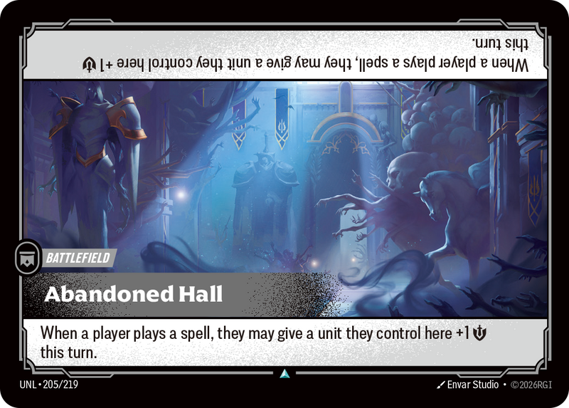 front of card Abandoned Hall [Unleashed] 205/219