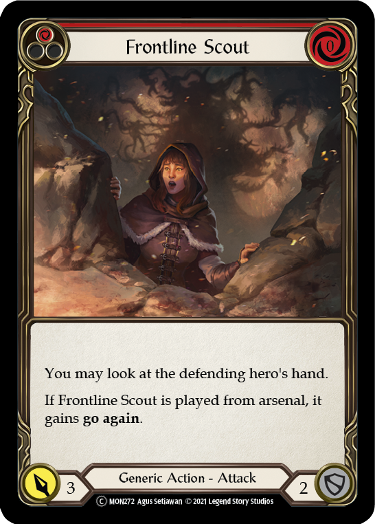 Frontline Scout (Red) [U-MON272-RF] (Monarch Unlimited) Unlimited Rainbow Foil