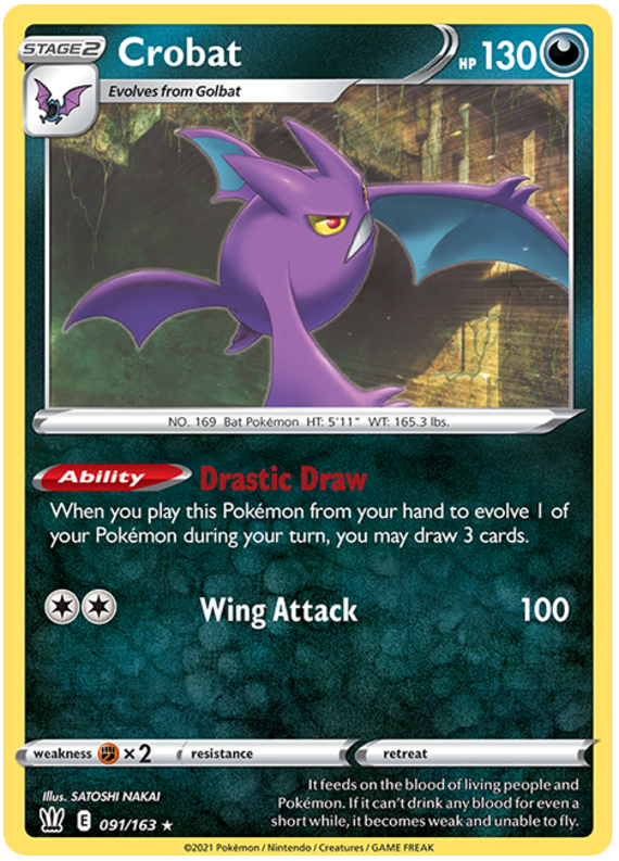 Crobat (091/163) (Sword & Shield: Battle Styles) [Theme Deck Exclusive]