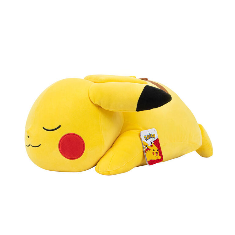 Jazwares 18" Pokémon Sleeping Plush - Pikachu (laying down pose)