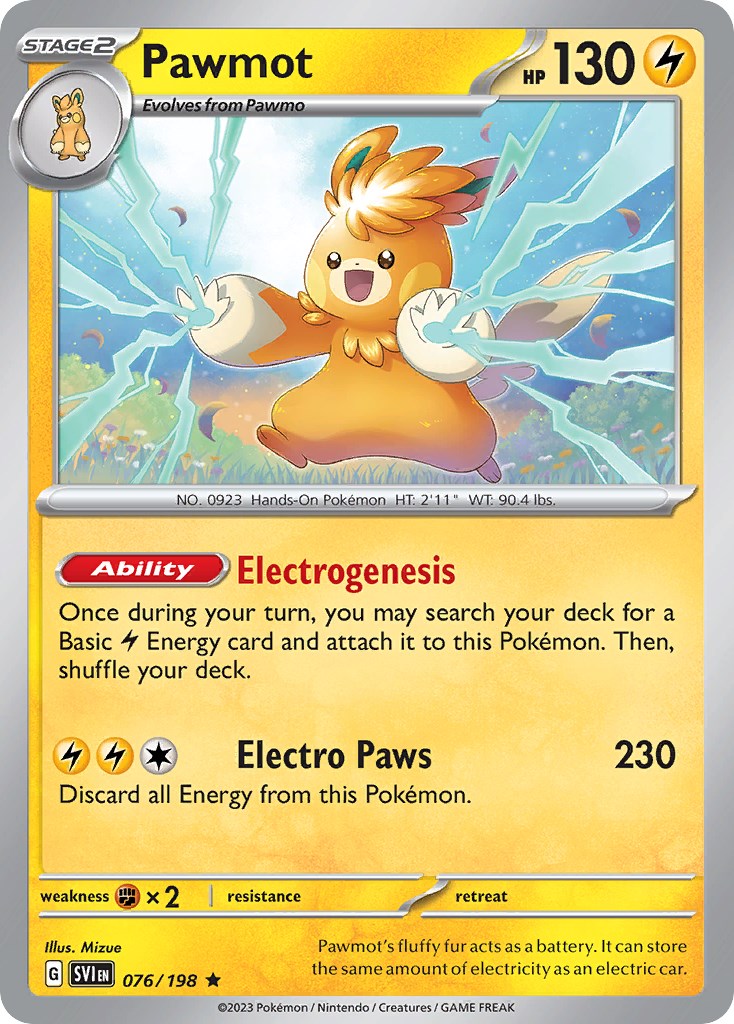 Pawmot (076/198) (Scarlet & Violet: Base Set) [Theme Deck Exclusive]