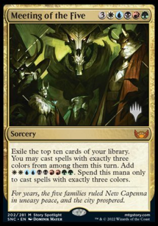 Meeting of the Five (Promo Pack) [Streets of New Capenna Promo Pack]