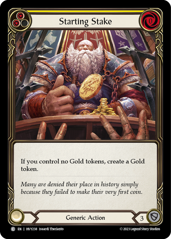Starting Stake [HVY238] (Heavy Hitters) Rainbow Foil