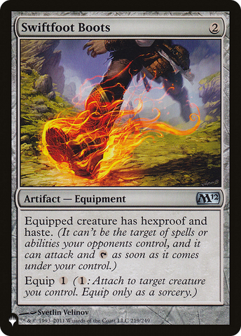 Swiftfoot Boots (M12) (The List) [Secret Lair: Angels]