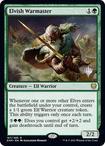Elvish Warmaster (Promo Pack) [Kaldheim Promo Pack]