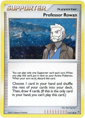 Professor Rowan (112/130) (Cosmos Holo) (Diamond & Pearl: Base Set) [Theme Deck Exclusive]