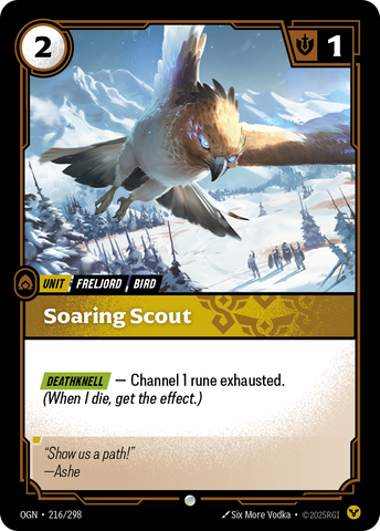 front of card Soaring Scout [Origins] #216