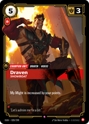 front of card Draven, Showboat [Origins]
