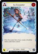 Icy Encounter (Yellow) [ELE158] (Tales of Aria) 1st Edition Rainbow Foil
