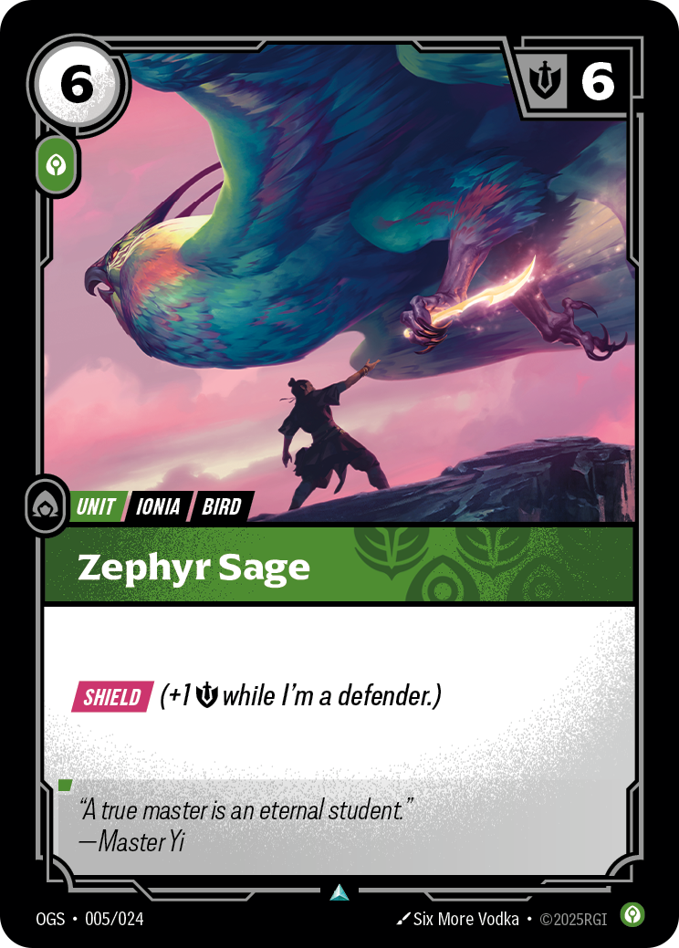 front of card Zephyr Sage [Origins: Proving Grounds]