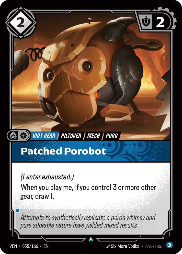 front of card Patched Porobot [Vendetta] 058/166