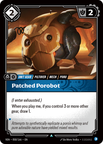 front of card Patched Porobot [Vendetta] 058/166