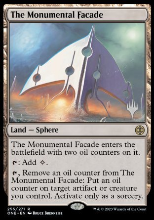 The Monumental Facade (Promo Pack) [Phyrexia: All Will Be One Promo Pack]