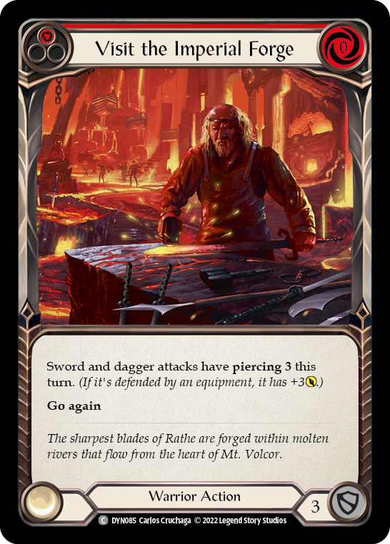 Visit the Imperial Forge (Red) [DYN085] (Dynasty) Rainbow Foil