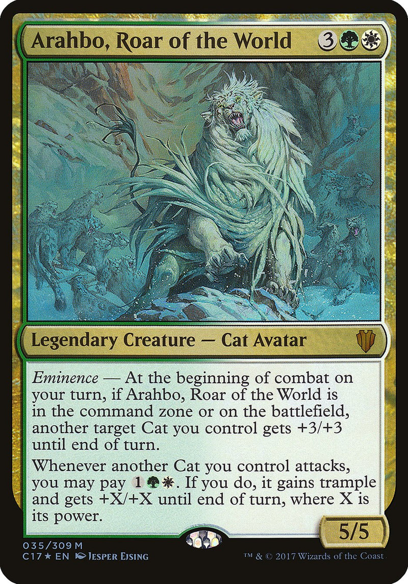 (Oversized) Arahbo, Roar of the World [Commander 2017 Oversized]