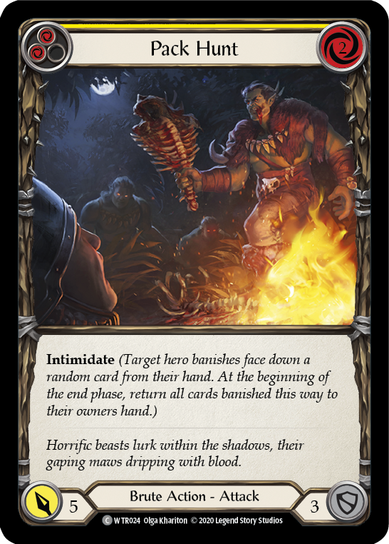 Pack Hunt (Yellow) [U-WTR024] (Welcome to Rathe Unlimited) Unlimited Rainbow Foil